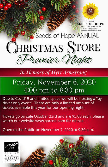 Seeds of Hope Annual Christmas Store Premier Night